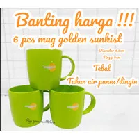 gelas plastik golden sunkist Gelas Plastik Gagang / Gelas Kopi