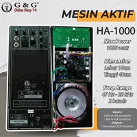 Mesin Speaker Aktif Power Kit Aktif Audio One HA-1000 IMPORT ORIGINAL