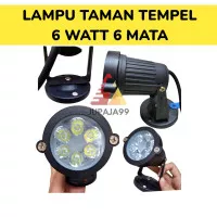 LAMPU SOROT TAMAN LED 6 WATT 6 MATA MODEL TEMPEL / GARDEN LIGHT LED 6W