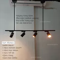 Lampu gantung sorot rell spotlight tiang untuk plafon tinggi lukisan