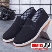 Sepatu Sandal Impor Wanita Cewek Sneaker Casual Slip On Santai Praktis