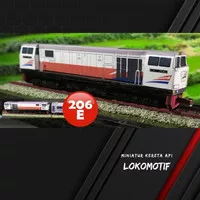 Miniatur Kereta Api Indonesia Mainan Seri Lokomotif Kereta 206