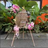 Dqueen Florist - Bunga Papan Akrilik Karangan Bunga Gift Flowers