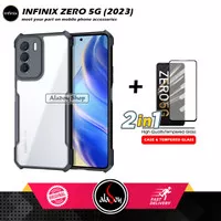 Case Infinix Zero 5G (2023) Shockproof Transparent + Tempered Glass