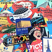 Sticker Stiker koper 50 Pcs : Retro Hotel Collection II Travel Rimowa