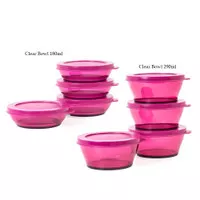 Tupperware Clear Bowl Set (2 pcs @750 ml) |Wadah Saji - Termurah