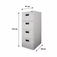 FILING KABINET 4 SUSUN LEMARI BESI RAK BUKU FILING CABINET 4 LACI