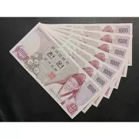 Uang Kertas Asing 478 - 1000 Won Korea Selatan Tahun 1975 (AXF/XF)