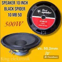 speaker full range 10 inch black spider 10 Mb 50 mid bass