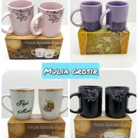 mug keramik motif Per 1pcs mug hadiah