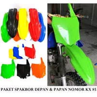 Paket Spakbor Depan & Papan Nomor KX 85 KX85 Custom Trail GTX KLX