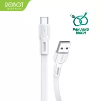 ROBOT RDC100S 2.4A Type-C Quick Charging 100cm Data Cable White