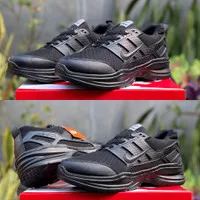 Sepatu hitam polos unisex sepatu running hitam polos sepatu sekolah