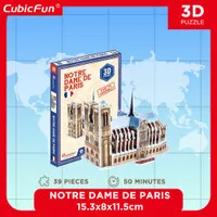 CUBICFUN Notre Dame de Paris Mini S3012h - 3D Puzzle