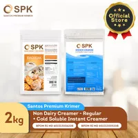 Santos Premium Krimer - Regular 1kg + Cold Soluble 1kg Instant Creamer