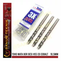 TOHO Mata Bor Besi Stainless Steel HSS CO COBALT 10.5mm 10.5 mm