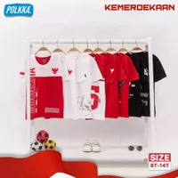 Kaos Anak Kemerdekaan Indonesia 17 Agustus Merk Polkka 4-13 tahun