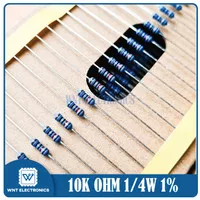 Resistor 10K Ohm 1/4W 1% 0.25W 1/4 Watt