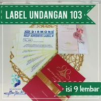 Label Undangan 103 isi 9 Lembar Sticker 103 Untuk Nama Undangan 