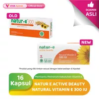 Natur E Active Beauty Natural Vitamin E 300 IU (16 Kapsul)