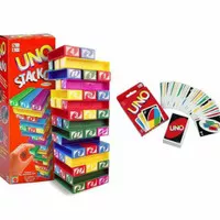 berkualitas Paket Uno Stacko + Kartu Uno Card belkang