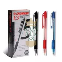 Bolpen / Ballpoint / Pulpen Snowman V5 / V 5 0.7 mm - 1 lusin