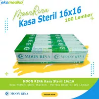 Kasa Hydrophile Steril / Moon Rina Hidrofil Kasa Steril 16x16 @120 Pcs