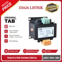 Trafo Step Down 250VA MT-SD250-220 TAB - Output 220V-110V-48V