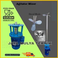 Agitator Mixer Kimia SS304 1.5Kw 2Hp 2840Rpm 3 Phase 2 Pole