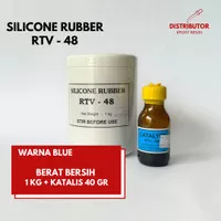 Bahan cetakan silikon Silicone Rubber RTV- 48 1 Kg + Katalis 40gr