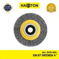 Hasston Prohex Sikat Gerinda Duduk 4 Brush Wheel 4x5/8 Sikat Baja