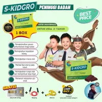 S-KIDSGROW SUSU PENINGGI BADAN UNTUK ANAK RASA COKLAT