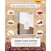 Cordy Cafe Coffee 100% Kopi Premium 10s Strong & Smart Mind BPOM SEGEL