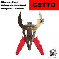 GETTO TANG PISTON RING PLIER 6 INCH PEMBUKA PENJEPIT SEHER 50 - 100 MM