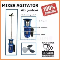 Mixer agitator kimia SS304 1,1KW 1,5HP 380V 2P Agitator Mixer Kimia