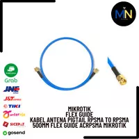 Kabel Antena Pigtail RPSMA to RPSMA 500mm Flex guide ACRPSMA Mikrotik