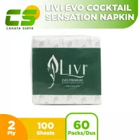 Tissue/Tisu LIVI EVO SENSATION NAPKIN COCKTAIL (TERMURAH)