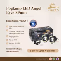 Foglamp Angel Eyes Mobil 89mm / LED Foglamp Angel Eyes Universal