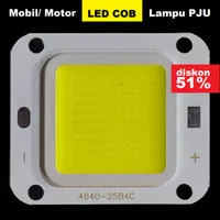 Mata LED COB HPL 4640 Lampu Sorot PJU/Mobil Motor 100W Adaptor Aki 12V