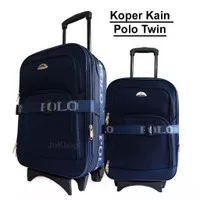 Koper Polo Kain 20 Inch - 24 Inch Bahan kanvas kabin dan Bagasi size