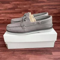 Sperry Gold Cup Grey leather Authentic Original Boat shoe