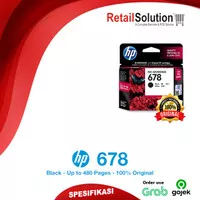 Tinta HP 678 Black - Original HP Cartridge HP 1015 2515 3515 Hitam