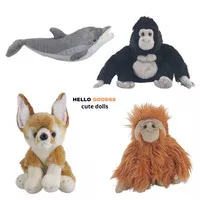 Boneka Binatang Ikan Dolphin Kingkong Gorila Anjing - Ukuran M