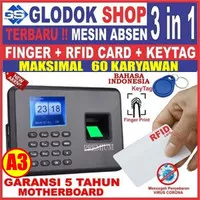 ABSENSI / MESIN ABSENSI / MESIN ABSEN / SIDIK JARI / FINGER PRINT A3