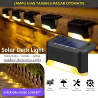 Lampu Taman Tenaga Surya Cell Otomatis Lampu Hias Pagar Rumah Taman