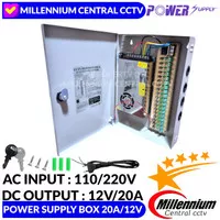 POWER SUPPLY CCTV BOX 20A/12V
