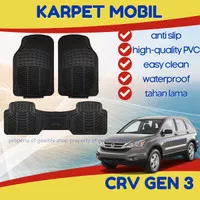 Karpet Mobil Honda CRV Gen 3 Alas Lantai Dasar Karet PVC Anti Air