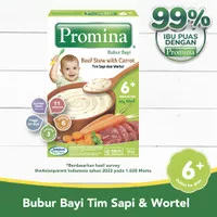 Promina Bubur Bayi 6+ Tim Sapi Wortel Box 120 Gr X 1 Pc