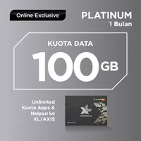 Kartu Perdana XL PRIORITAS Platinum Unlimited FUP 100GB/bln