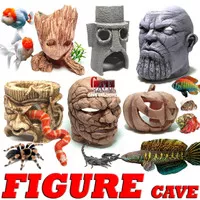 HIDING CAVE PLACE ACTION FIGURE GOA SEMBUNYI AKSESORIS HEWAN REPTILE 